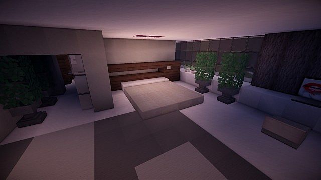 Fusion modern concept mansion minecaft house design 13