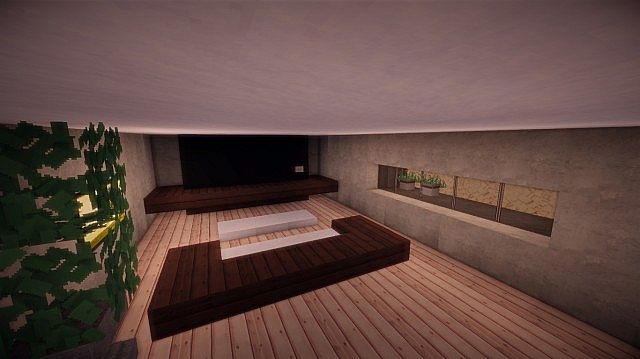 Fusion modern concept mansion minecaft house design 14