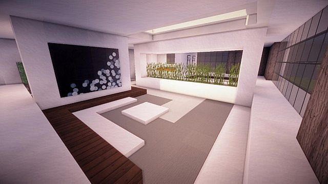 Fusion modern concept mansion minecaft house design 8