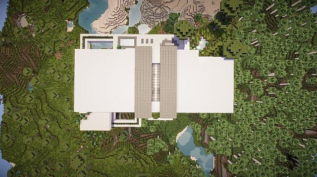 Orbit Minecraft modern mountain house home building 12