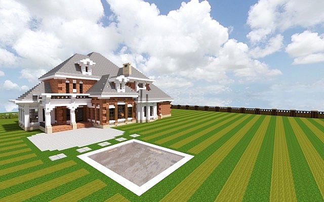 Southern Country Mansion Minecraft House Design