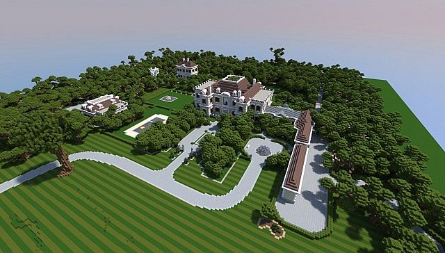 Crespi Estate Rebuild Minecraft house mansion acres luxury building ideas