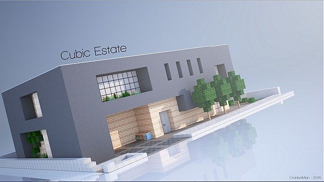 Cubic Estate minecraft house building ideas industrial