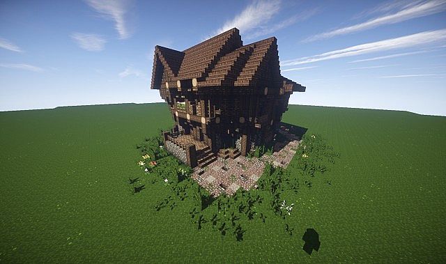 Large Medieval House How To Timelapse video minecraft screenshot build 6