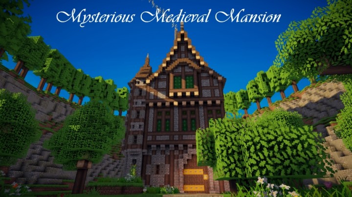 Mysterious Medieval Mansion minecraft building ideas house