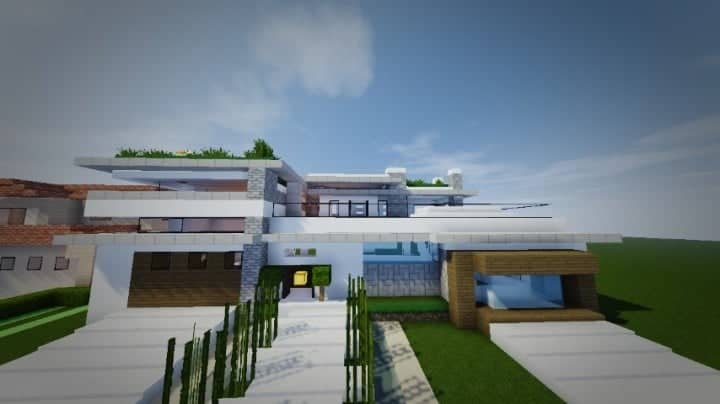 TheModern Pvper's Modern House 1 minecraft building home ideas small 8