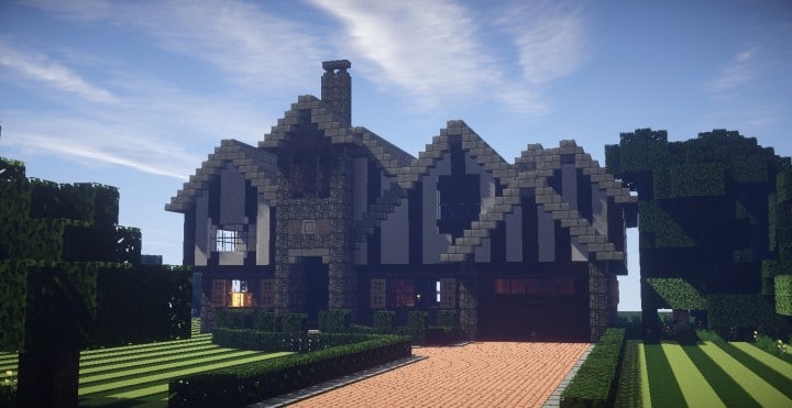 Tudor Mansion minecraft house building ideas download home 2