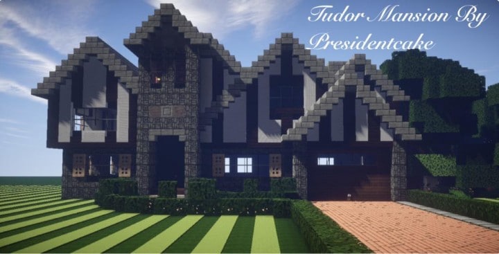 Tudor Mansion minecraft house building ideas download home