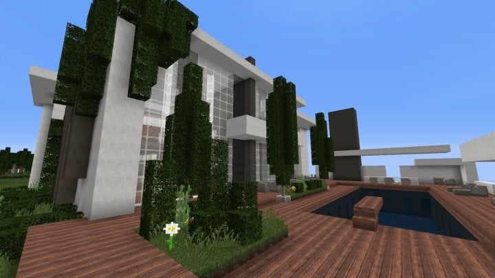 The Dogme minecraft modern house home pool download minimalistic 3
