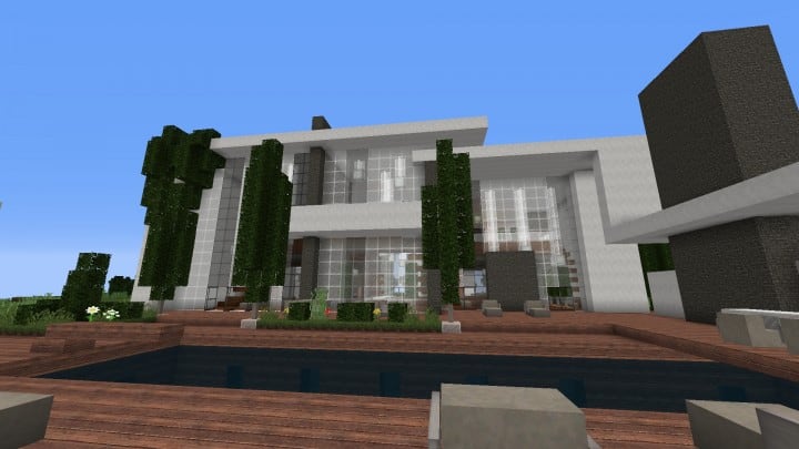 The Dogme minecraft modern house home pool download minimalistic 5