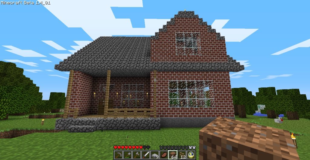 Cozy 2 Story Brick House Minecraft House Design