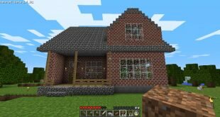 Minecraft stone and brick house build ideas