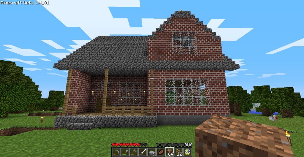 Cozy 2 Story Brick House - Minecraft House Design