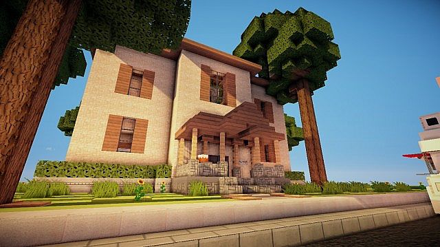 Small Suburban House Minecraft building ideas