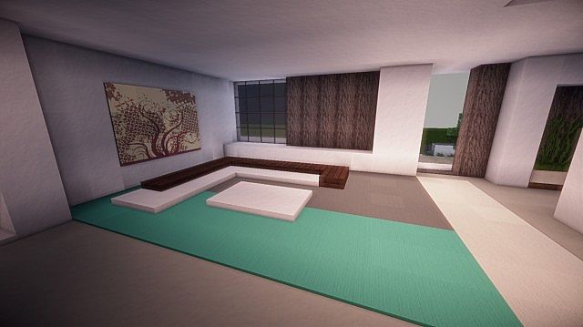 Fusion modern concept mansion minecaft house design 16