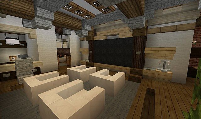 French Country Home minecraft house build 9