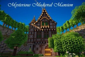 Mysterious Medieval Mansion minecraft building ideas house