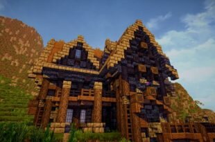 A survival home in the town ready for minecraft building ideas cottage