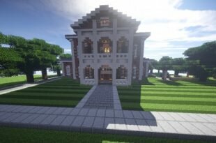 Georgian Estate 2 Minecraft building house home country old 01