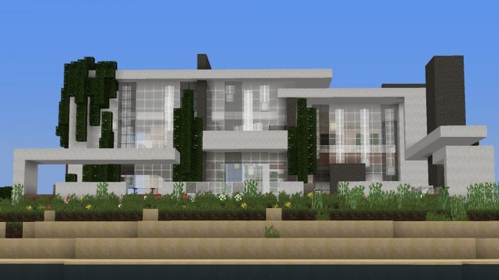 The Dogme minecraft modern house home pool download minimalistic 2