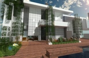 The Dogme minecraft modern house home pool download minimalistic