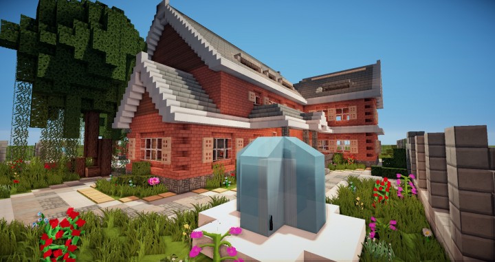 Traditional House brick country minecraft building ideas download 2