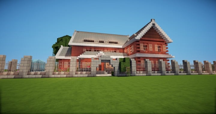 Traditional House brick country minecraft building ideas download