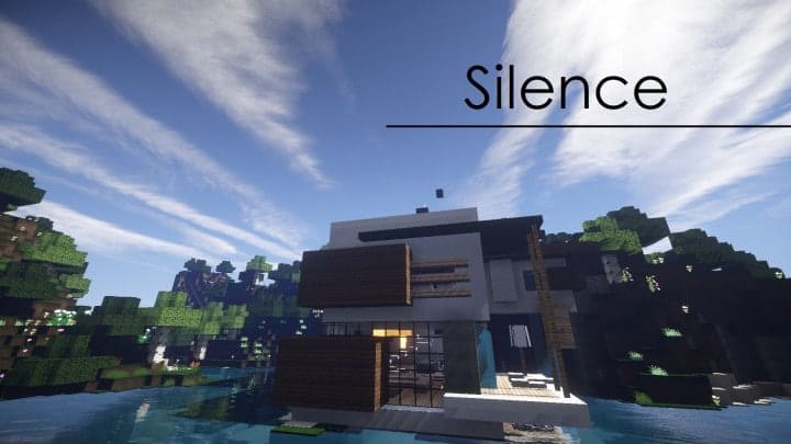 SILENCE modern house minecraft building ideas design download save