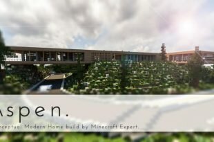 Aspen - A modern conceptual house built by MCE minecraft building expert idea