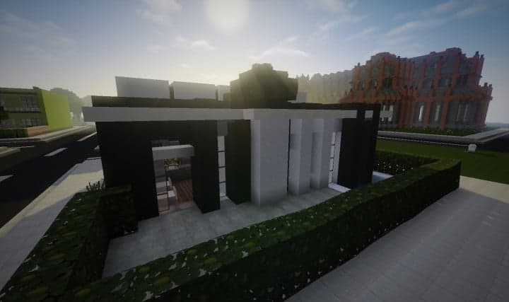 Modern starter home by BlueBerryBear house minecraft download save complete done 2