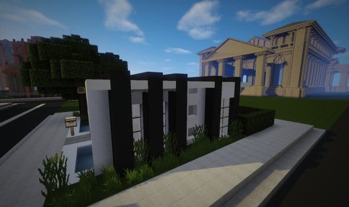 Modern starter home by BlueBerryBear house minecraft download save complete done 3