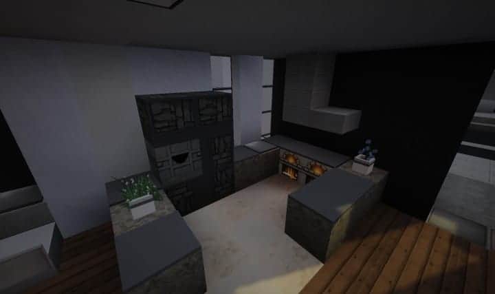 Modern starter home by BlueBerryBear house minecraft download save complete done 5
