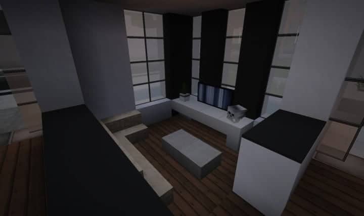 Modern starter home by BlueBerryBear house minecraft download save complete done 6