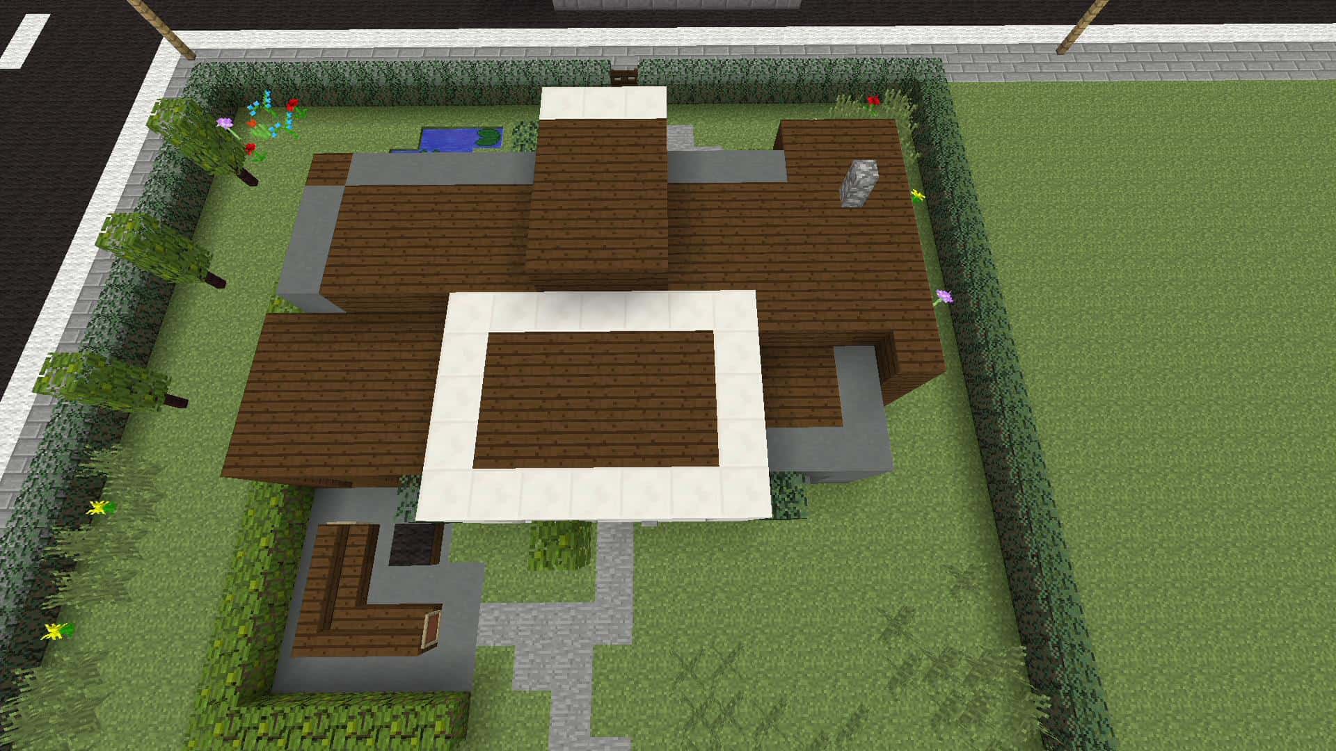 How to build a simple modern house Minecraft House Design