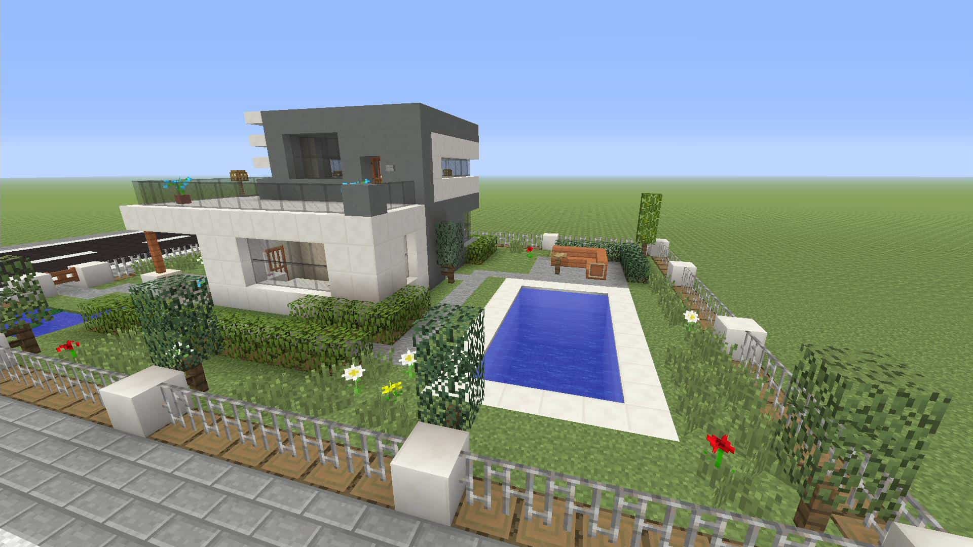 Minecraft: How to make a modern 12 x 12 house xbox one - Minecraft House Design
